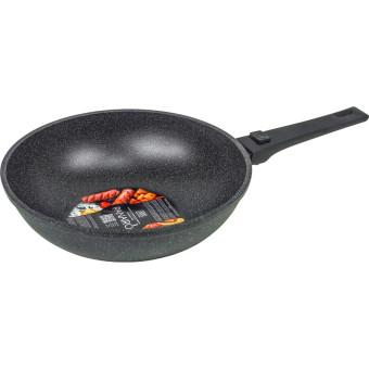 Сковорода-вок Panairo Soverdo induction 28 см с антипригарным  покрытием/со съёмной ручкой