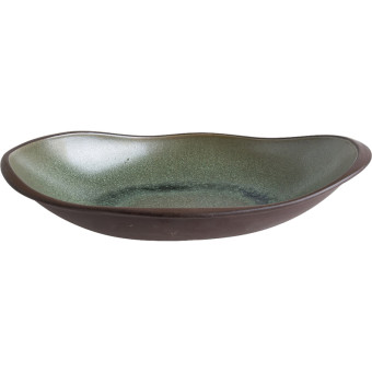 Блюдо для подачи фарфоровое Bonna Лагун Олив 31х24 см