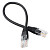 Патч-корд витая пара Cablexpert PP12-0.25M/BK 5e 0,25 м