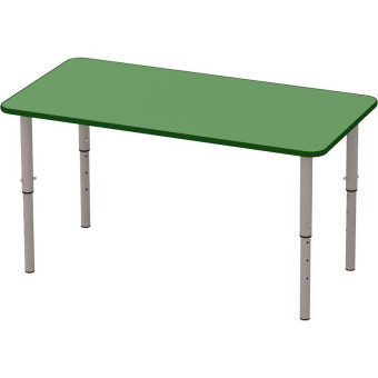Стол детский М-83-1 прямоугольный регулируемый (зеленый)