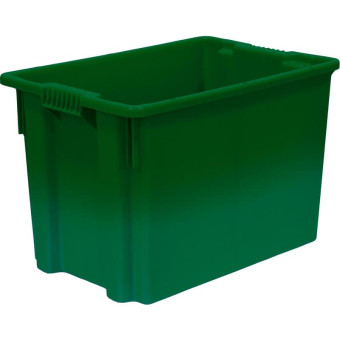 Ящик (лоток) универсальный из ПНД 600х400х400 мм зеленый