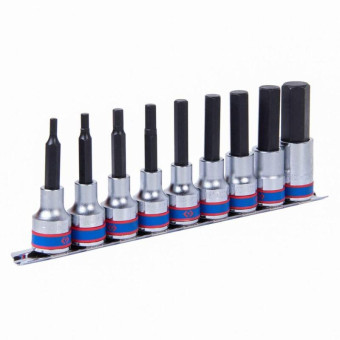 Набор головок King Tony 4-17 мм 1/2" 9 предметов (4120PR10)