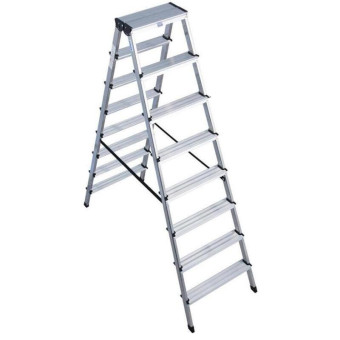 Стремянка алюминиевая 2x8 ступеней Krause Dopplo 120373