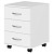 Тумба подкатная Simple SC-3M/3M.1 (белый, 412х450х566 мм, 3 ящика)