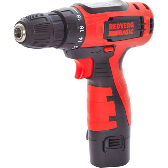 Дрель-шуруповерт аккумуляторная REDVERG Basic SD12LE/1 АКБ x Li-ion (12В, 1.5 Ач)+ЗУ