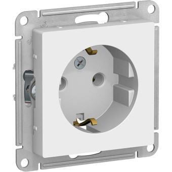 Розетка Systeme Electric AtlasDesign одноместная с заземлением 16А IP20 с рамкой скрытого монтажа белая (1240146)