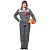Костюм рабочий летний женский л10-КБР темно-серый/светло-серый (размер 44-46, рост 170-176 см)