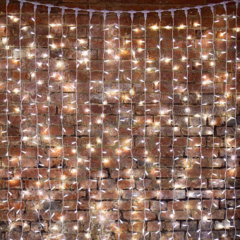 Гирлянда светодиодная уличная Neon-Night Светодиодный дождь белый свет 760 светодиодов (2х3 м)