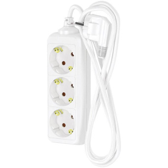 Удлинитель Фотон 16-23Е 3 розетки 2 м с заземлением белый