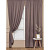 Комплект штор Amore Mio Вельвет (канвас) Canvas-020 (2 портьеры 150x270 см) коричневый