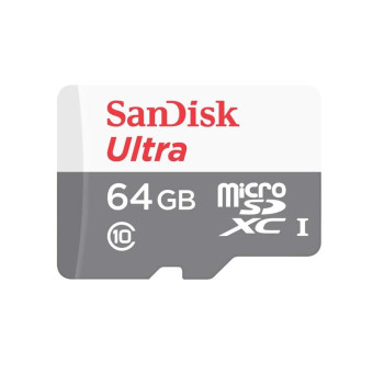 Карта памяти SanDisk Ultra microSDXC UHS-I Cl10 SDSQUNS-064G-GN6TA