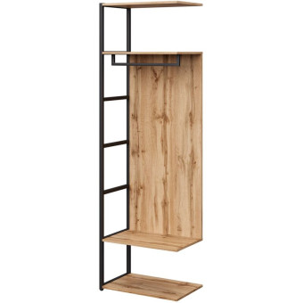 Шкаф Easy to lead K-Loft 241H029 дуб натуральный/чёрный 670х400х2105 мм