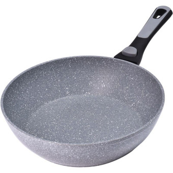 Сковорода Mayer&Boch алюминий/мраморное покрытие 28 см со съемной ручкой серая