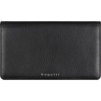 Кошелек женский Bugatti Lady Top из натуральной кожи черного цвета  (49610201)