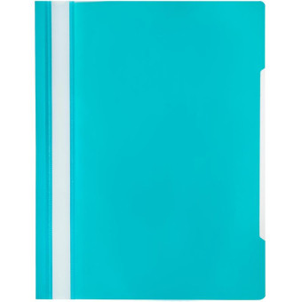 Скоросшиватель пластиковый Attache Элементари до 100 листов бирюзовый (толщина обложки 0.15/0.18 мм, 10 штук в упаковке)