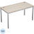 Стол прямой Avance 6М.069 (шамони светлый/алюминий матовый, 1400х600х750  мм)