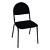 Стул офисный Серна СМ-7/22 чёрный (экокожа, металл чёрный)