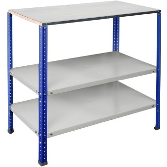 Верстак Практик Garage №112 (синий/серый, 1000х500х920 мм)