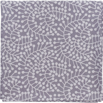 Скатерть Tkano Scandinavian touch Спелая смородина 180х180 см хлопок фиолетово-серая
