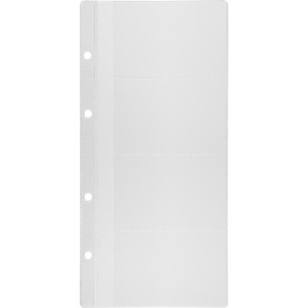 Вкладыш для визитниц Комус на 4 карточки (60x98 мм)