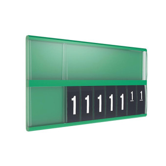 Кассета цен PC Digit A7L зеленая с блокнотами Regular черными (20 штук в упаковке)