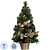 Ёлка искусственная новогодняя настольная с украшениями 51 см