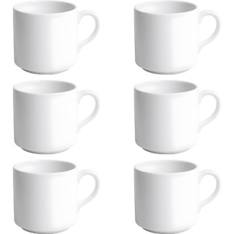 Чашка для кофе/чая Ariane Prime фарфоровая 200 мл (12 штук в упаковке)