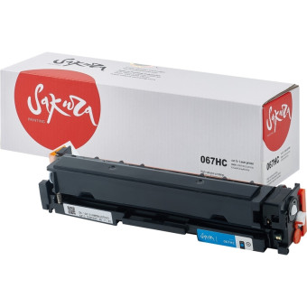Картридж лазерный Sakura SA067HC для Canon голубой совместимый повышенной емкости