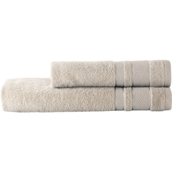 Набор полотенец махровых Кристи 2 штуки 50х90/70х130 см 420 г/кв.м экрю