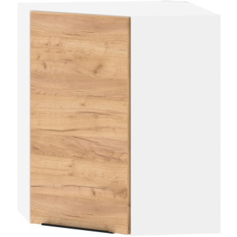 Шкаф кухонный навесной угловой Corsica MCHP 6072.1 (дуб бофорд/белый,  600х600х720 мм)