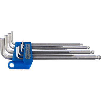 Набор ключей г-образных 1.5-10 мм с шаром 9 шт King Tony (20109MR)