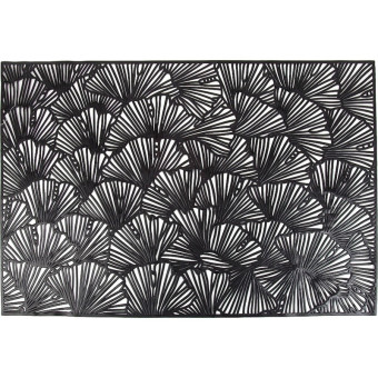 Салфетка сервировочная (плейсмат) Nouvelle Home Аjoure 30x45 см чёрная  (4 штуки в упаковке)