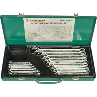 Набор ключей комбинированных Jonnesway 6-24 мм 16 предметов (W26116S)