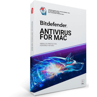 Антивирус Bitdefender Antivirus for Mac 2020 база для 1 ПК на 12 месяцев или продление на 12 месяцев (UB11401001)