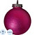 Ёлочный шар новогодний BigDecor пластик розовый (диаметр 15 см)