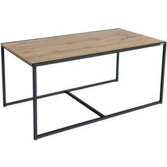 Стол журнальный Attache Онега-1 (дуб вотан/черный муар, 1190x640x555 мм)