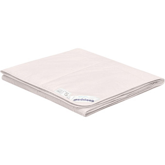 Одеяло евро Medsleep Aries 200x210 см кассетное бежевое