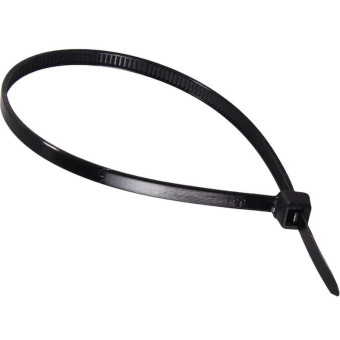 Хомут (стяжка) пластиковый Вихрь 200x3.6 мм черный 100 штук