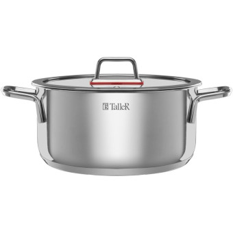 Кастрюля TalleR 17275 6.8 л нержавеющая сталь с крышкой