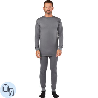 Белье нательное мужское летнее трикотажное хлопок серое (размер 56-58,  рост 182-188)