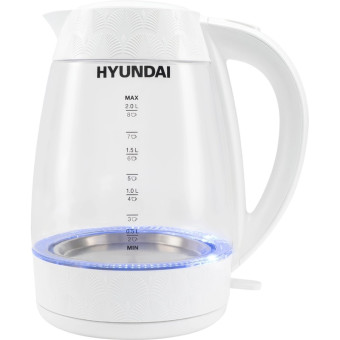 Чайник электрический Hyundai HYK-G4506 белый (1783823)