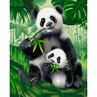 Картина по номерам Фрея Хозяева бамбукового леса