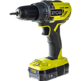 Дрель-шуруповерт аккумуляторная Ryobi One+ R18DD3-115S АКБ х Li-ion (18В, 1.5 Ач)+ЗУ (5133005301)