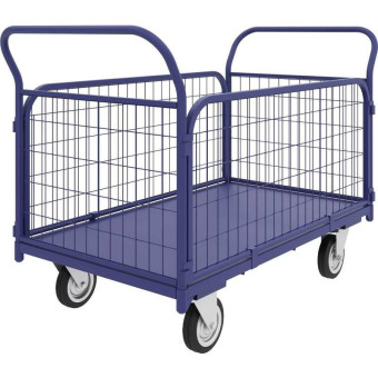 Тележка платформенная Rusklad ТС 1 со съемными бортами (до 300 кг, 500х800 мм)