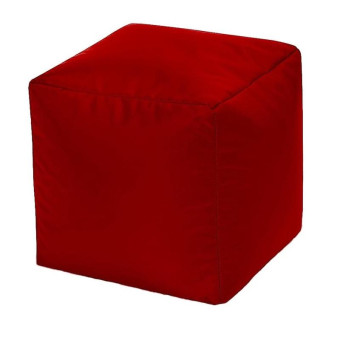 Пуф-мешок Точка роста красный (искусственная кожа)