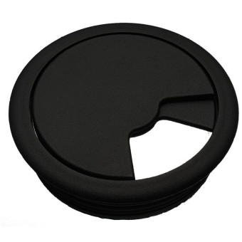 Заглушка кабель-канала круглая Н-ЗЭЧф чёрная