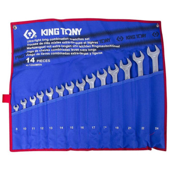 Набор ключей комбинированных King Tony 8-24 мм 14 предметов (12A4MRN)