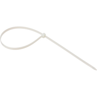 Хомут (стяжка) пластиковый TOPFORT 500х7.6 мм белый 100 штук