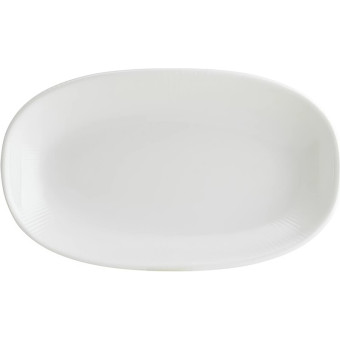 Блюдо для подачи фарфоровое Bonna Ирис Белый 15x8.5 см