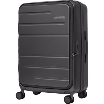 Чемодан Fabretti размер M 67 л из поликарбоната серый